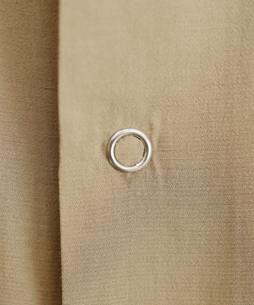 y/m（イム）の「リングボタンオープンカラーシャツ（シャツ/ブラウス・メンズ・ベージュ/グリーン・MEDIUM/LARGE）」の11枚目の写真