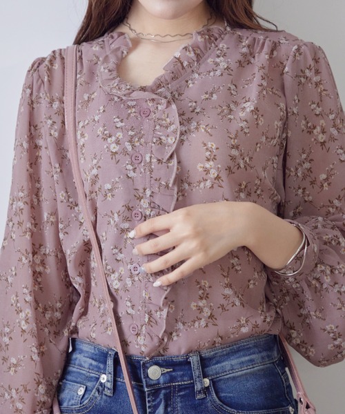 【VIP SALE】DOLCE&GABBANA フラワー柄フリルショルダーブラウス 1672711_22719128_k1.jpg?f=webp