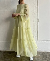 DAIS-Y | 【低身長サイズ有】ティアードシフォンエアリーワンピース(ワンピース)