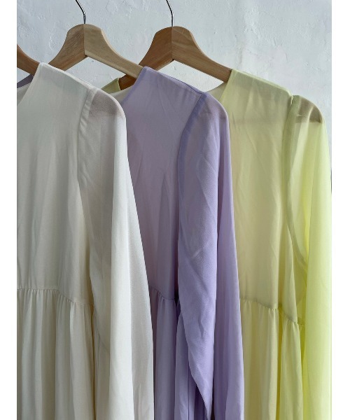 DAIS-Y（デイジー）の「【低身長サイズ有】ティアードシフォンエアリーワンピース（ワンピース・レディース・イエロー/パープル/アイボリー・S/M）」の13枚目の写真