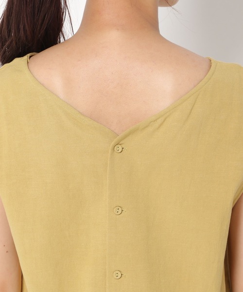mysty woman（ミスティウーマン）の「ノースリ2WAYブラウス 948599（シャツ/ブラウス・レディース・イエロー/ライトベージュ/テラコッタ・FREE）」の11枚目の写真