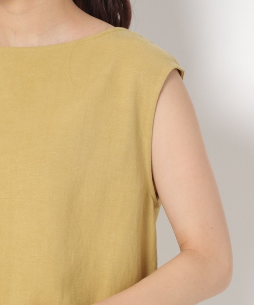 mysty woman（ミスティウーマン）の「ノースリ2WAYブラウス 948599（シャツ/ブラウス・レディース・イエロー/ライトベージュ/テラコッタ・FREE）」の13枚目の写真