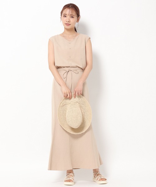 mysty woman（ミスティウーマン）の「ノースリ2WAYブラウス 948599（シャツ/ブラウス・レディース・イエロー/ライトベージュ/テラコッタ・FREE）」の18枚目の写真