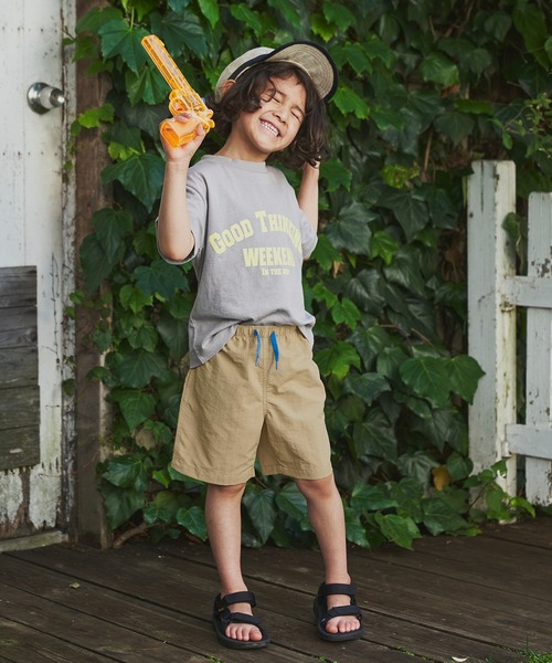 ＆yam（アンドヤム）の「水陸両用 速乾素材 配色ドロストショートパンツ（その他パンツ・キッズ・ベージュ/グレー/ブラック/パープル/グリーン・110-120cm/140-150cm/150-160cm/120-130cm/130-140cm）」の13枚目の写真