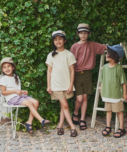 ＆yam（アンドヤム）の「水陸両用 速乾素材 配色ドロストショートパンツ（その他パンツ・キッズ・ベージュ/グレー/ブラック/パープル/グリーン・110-120cm/140-150cm/150-160cm/120-130cm/130-140cm）」の21枚目の写真