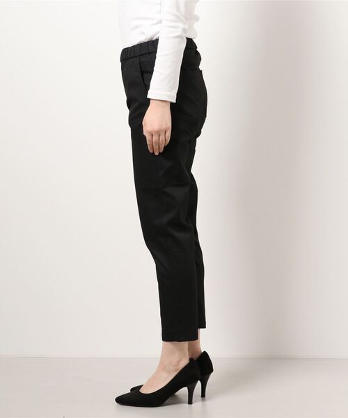 fort point（フォーポイント）の「【C-FORT POINT】ブラックイージーテーパードパンツ　ストレッチ　接触冷感　帯電防止（その他パンツ・レディース・ブラック・SMALL/MEDIUM/LARGE/X-LARGE）」の2枚目の写真