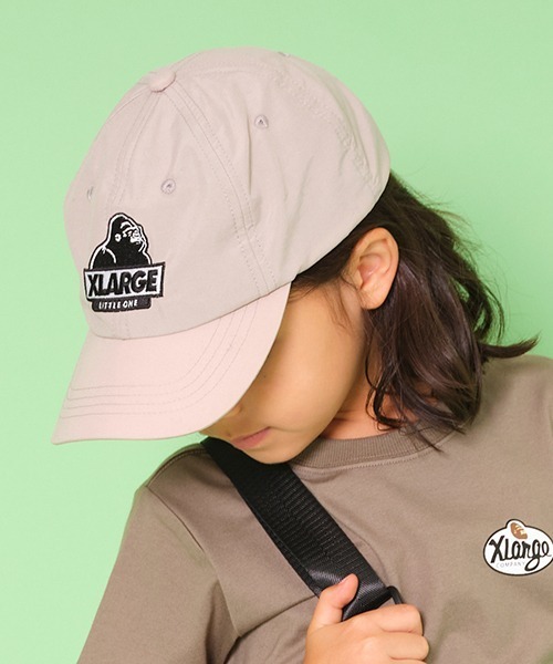 XLARGE KIDS（エクストララージキッズ）の「【撥水】OGゴリラ6パネルキャップ（キャップ・キッズ・パープル/ベージュ/ブラック・L/M）」の2枚目の写真