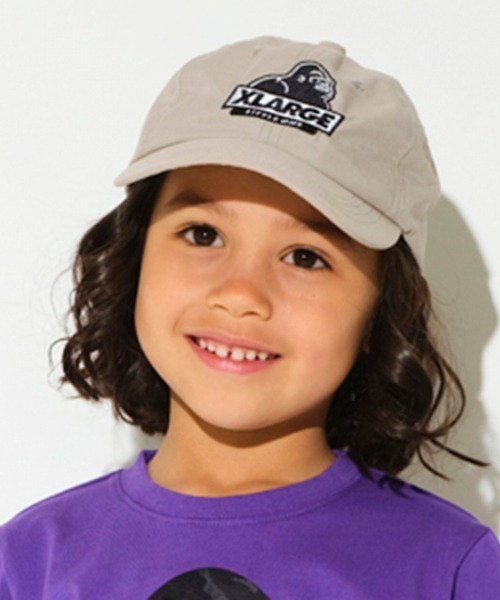 XLARGE KIDS（エクストララージキッズ）の「【撥水】OGゴリラ6パネルキャップ（キャップ・キッズ・パープル/ベージュ/ブラック・L/M）」の15枚目の写真