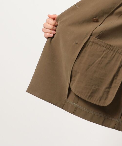 N.（N. Natural Beauty Basic）（エヌエヌナチュラルビューティーベーシック）の「ハーフスリーブジャケット（テーラードジャケット・レディース・ベージュ/カーキ・MEDIUM）」の10枚目の写真