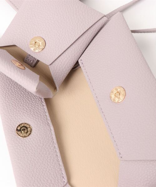 un dix cors（アンディコール）の「マルチポーチ3点セットバッグ（ショルダーバッグ・レディース・パープル/ブラック/ベージュ・FREE）」の21枚目の写真