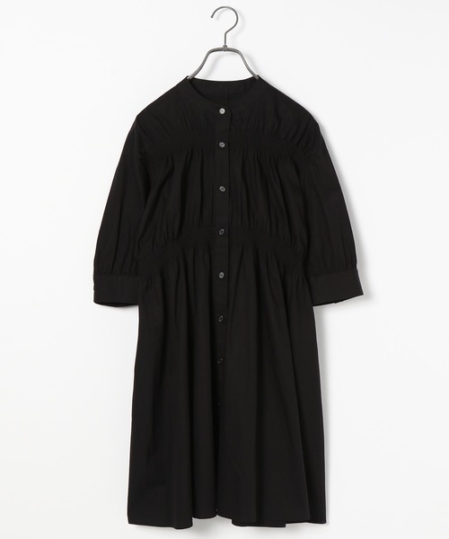 PAGEBOY（ページボーイ）の「シャーリングシャツミニワンピース（シャツワンピース・レディース・オフホワイト/ブラック・FREE）」の8枚目の写真