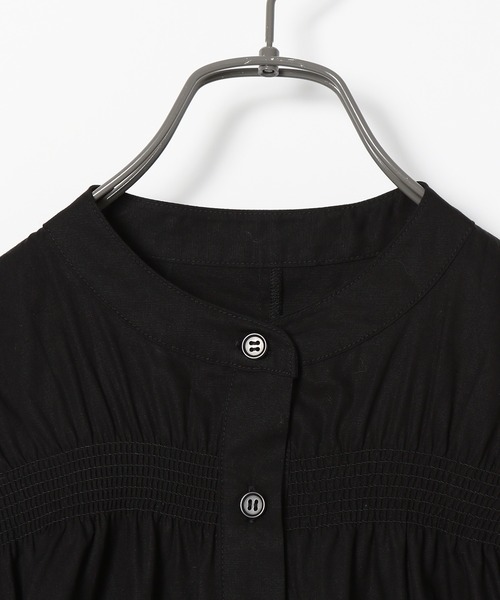 PAGEBOY（ページボーイ）の「シャーリングシャツミニワンピース（シャツワンピース・レディース・オフホワイト/ブラック・FREE）」の10枚目の写真