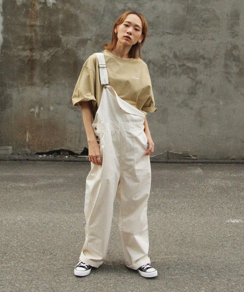 Piko（ピコ）の「【別注】【PIKO】スケボーガール イージーケア 高密度ビッグシルエット エモイラストTシャツ（Tシャツ/カットソー・レディース・ホワイト/ブラック/ベージュ/ネイビー/ピンク/ブルー/グリーン・MEDIUM/LARGE）」の18枚目の写真