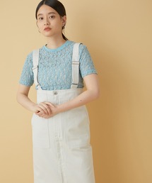 YOUNG&OLSEN The DRYGOODS STORE | 【YOUNG&OLSEN】別注レースハーフスリーブカットソー(Tシャツ/カットソー)