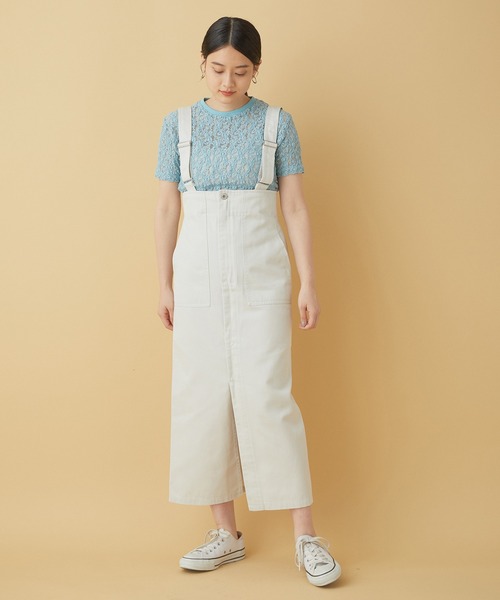 【極美品】ヤングアンドオルセン　アダムエロペ 別注　レース半袖カットソー YOUNG&OLSEN - 【極美品】ヤングアンドオルセン アダムエロペ