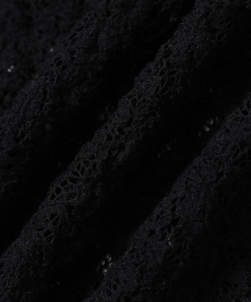 YOUNG&OLSEN The DRYGOODS STORE（ヤングアンドオルセン）の「【YOUNG&OLSEN】別注レースハーフスリーブカットソー（Tシャツ/カットソー・レディース・ホワイト/ブラック/ベージュ/サックスブルー・FREE）」の20枚目の写真