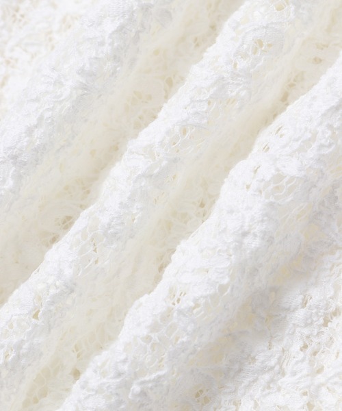 YOUNG&OLSEN The DRYGOODS STORE（ヤングアンドオルセン）の「【YOUNG&OLSEN】別注レースハーフスリーブカットソー（Tシャツ/カットソー・レディース・ホワイト/ブラック/ベージュ/サックスブルー・FREE）」の22枚目の写真