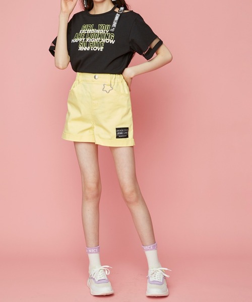 JENNI love（ジェニィラブ）の「カラビナ付きショーパン（その他パンツ・キッズ・ミント/イエロー/ブラック・140cm/150cm/160cm/130cm）」の13枚目の写真