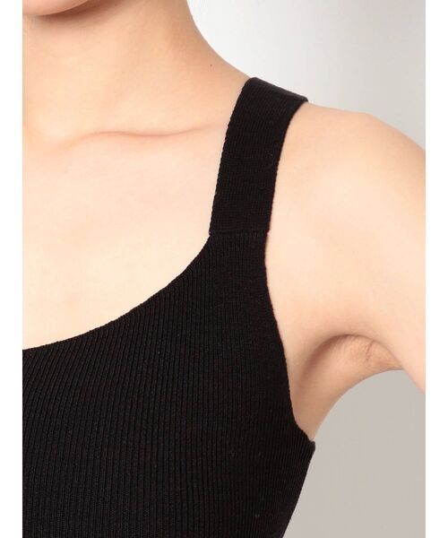 GYDA（ジェイダ）の「バッククロスニットTOPS（タンクトップ・レディース・ブラック/パープル/オフホワイト・FREE）」の19枚目の写真