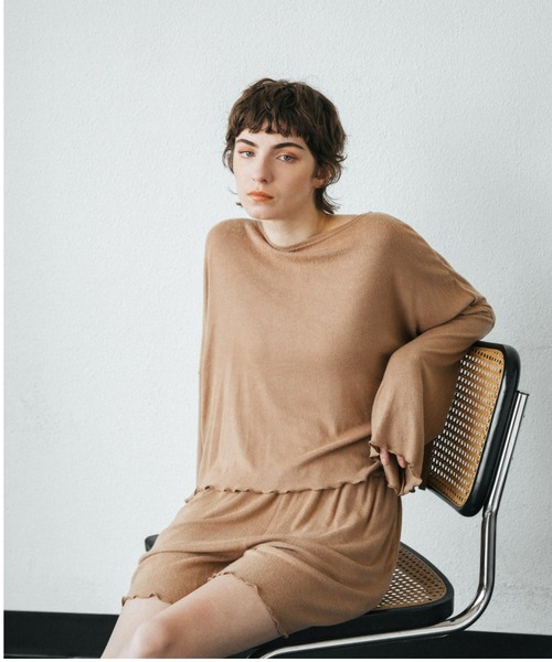 ACCL(エーシーシーエル)の「ヘブンリーウェア ショートパンツ(その他パンツ・レディース・アイボリー/ブラウン・FREE)」の2枚目の写真