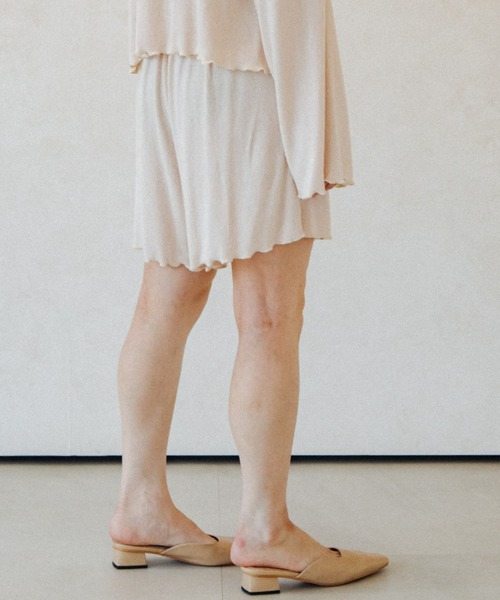 ACCL(エーシーシーエル)の「ヘブンリーウェア ショートパンツ(その他パンツ・レディース・アイボリー/ブラウン・FREE)」の6枚目の写真