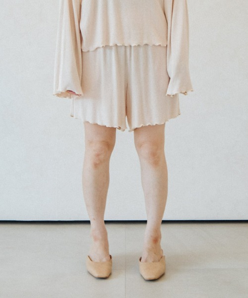 ACCL(エーシーシーエル)の「ヘブンリーウェア ショートパンツ(その他パンツ・レディース・アイボリー/ブラウン・FREE)」の9枚目の写真