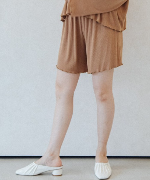 ACCL(エーシーシーエル)の「ヘブンリーウェア ショートパンツ(その他パンツ・レディース・アイボリー/ブラウン・FREE)」の12枚目の写真