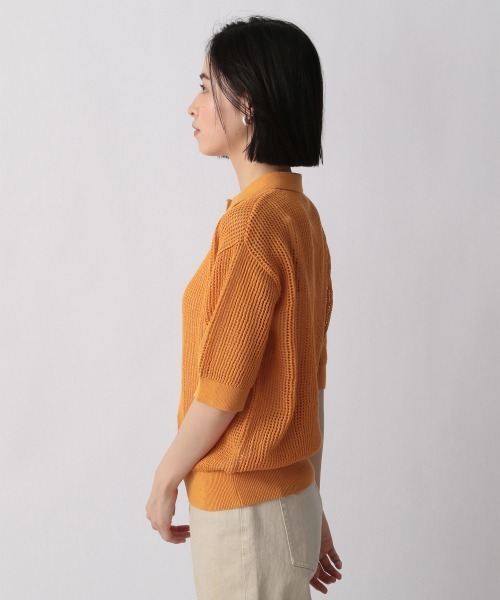 LOWRYS FARM(ローリーズファーム)の「メッシュポロSS 947812(Tシャツ/カットソー・レディース・ネイビー/オレンジ/グリーン・FREE)」の13枚目の写真