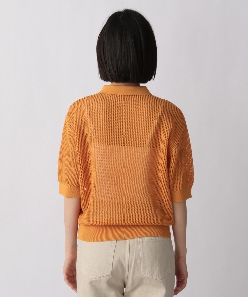 LOWRYS FARM(ローリーズファーム)の「メッシュポロSS 947812(Tシャツ/カットソー・レディース・ネイビー/オレンジ/グリーン・FREE)」の6枚目の写真
