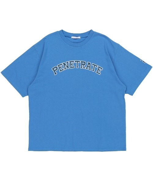SPINNS（スピンズ）の「【ゆったりシルエット】PENETRATE カレッジデザインビッグTシャツ（Tシャツ/カットソー・レディース・ホワイト/ブルー/アッシュ/チャコール・ONESIZE）」の14枚目の写真