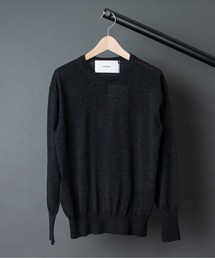 【 ADAWAS / アダワス 】 ULTRAFINE MERINO CREW NECK P/O ウルトラファインメリノクルーネックプルオーバー