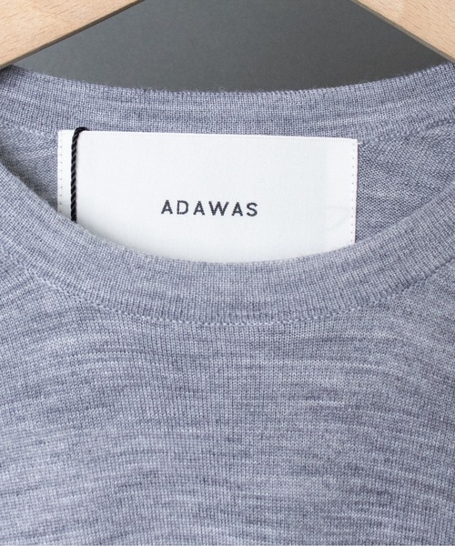 ADAWAS(アダワズ)の「【 ADAWAS / アダワス 】 ULTRAFINE MERINO CREW NECK P/O ウルトラファインメリノクルーネックプルオーバー(ニット/セーター・レディース・チャコールグレー/ブラウン/グレー・FREE)」の5枚目の写真