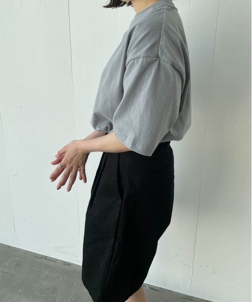 flaner（フラネ）の「ルーズTee【ユニセックス対応】（Tシャツ/カットソー・レディース・ホワイト/ブルー/グリーン/モカ・MEDIUM/LARGE）」の12枚目の写真