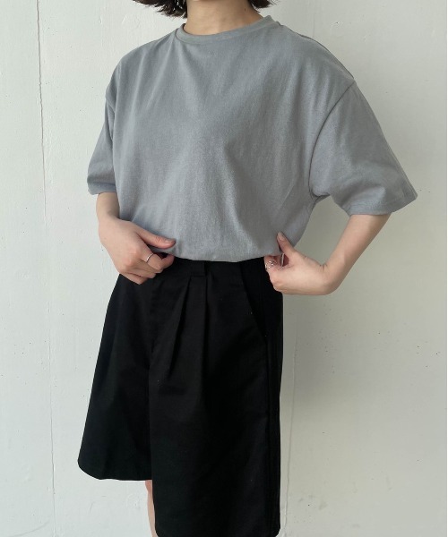 flaner（フラネ）の「ルーズTee【ユニセックス対応】（Tシャツ/カットソー・レディース・ホワイト/ブルー/グリーン/モカ・MEDIUM/LARGE）」の13枚目の写真