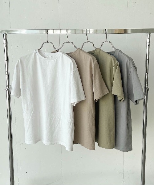 flaner（フラネ）の「ルーズTee【ユニセックス対応】（Tシャツ/カットソー・レディース・ホワイト/ブルー/グリーン/モカ・MEDIUM/LARGE）」の17枚目の写真
