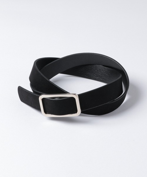 Heather（ヘザー）の「ＥＣＯスクエアピンレスベルト　953265（ベルト・レディース・ブラック/ダークブラウン・ONE SIZE）」の3枚目の写真