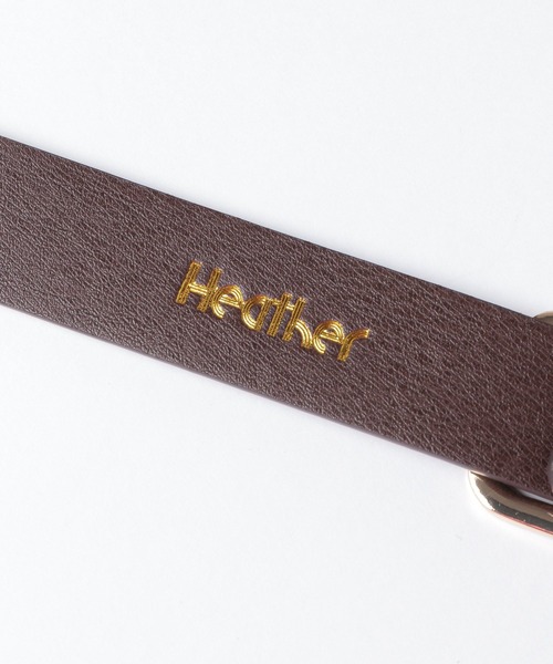 Heather（ヘザー）の「ＥＣＯスクエアピンレスベルト　953265（ベルト・レディース・ブラック/ダークブラウン・ONE SIZE）」の10枚目の写真