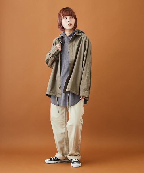 CUBE SUGAR(キューブシュガー)の「カツラギ 5ポケット パンツ(チノパンツ・レディース・ベージュ/カーキ/ナチュラル・S/M)」の4枚目の写真