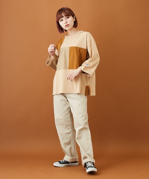 CUBE SUGAR(キューブシュガー)の「カツラギ 5ポケット パンツ(チノパンツ・レディース・ベージュ/カーキ/ナチュラル・S/M)」の9枚目の写真