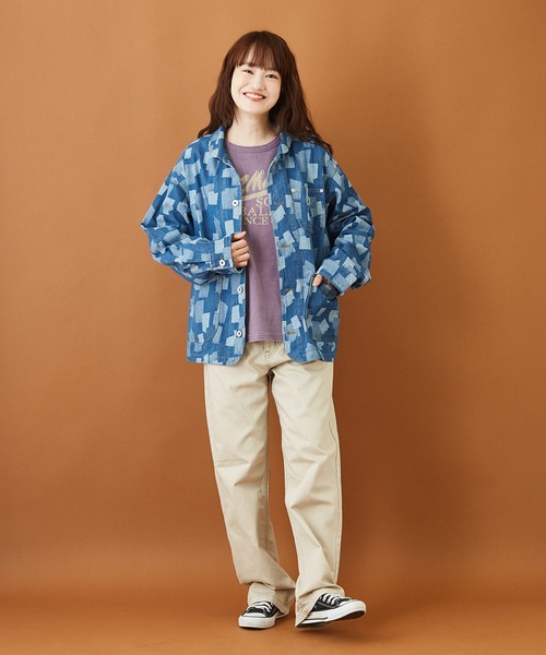 CUBE SUGAR(キューブシュガー)の「カツラギ 5ポケット パンツ(チノパンツ・レディース・ベージュ/カーキ/ナチュラル・S/M)」の12枚目の写真