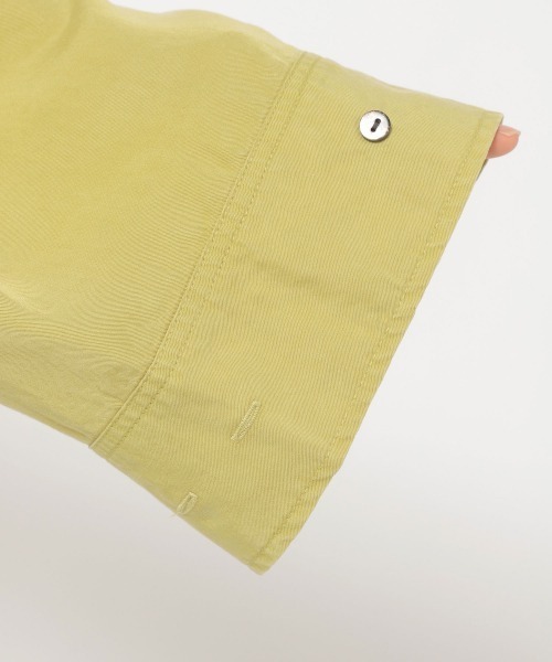 JEANASIS（ジーナシス）の「ビンテージカラーツイルBIGシャツLS/958374（シャツ/ブラウス・レディース・ブラック/パープル/ライトグリーン/アイボリー・FREE）」の19枚目の写真