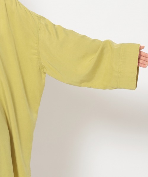 JEANASIS（ジーナシス）の「ビンテージカラーツイルBIGシャツLS/958374（シャツ/ブラウス・レディース・ブラック/パープル/ライトグリーン/アイボリー・FREE）」の17枚目の写真