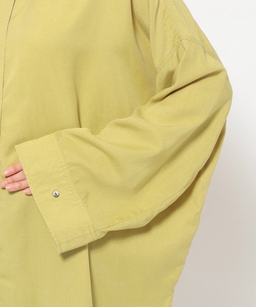 JEANASIS（ジーナシス）の「ビンテージカラーツイルBIGシャツLS/958374（シャツ/ブラウス・レディース・ブラック/パープル/ライトグリーン/アイボリー・FREE）」の18枚目の写真