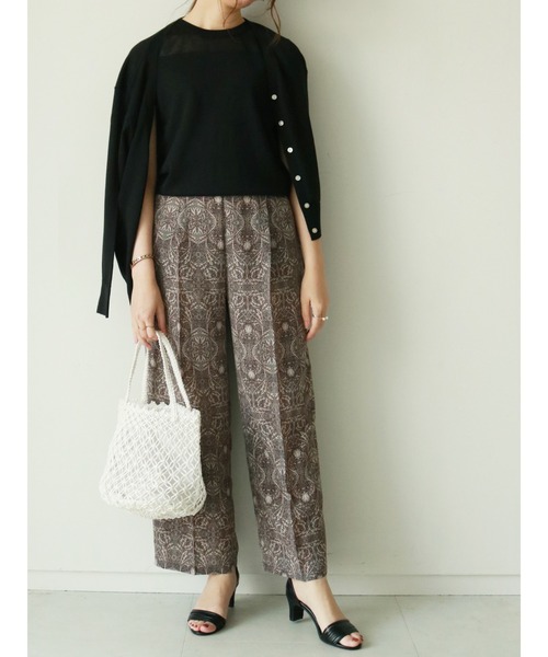 Te chichi（テチチ）の「綿ポリ強撚アンサンブル（アンサンブル・レディース・グレー/オフホワイト/ブラック・ﾌﾘ-）」の9枚目の写真