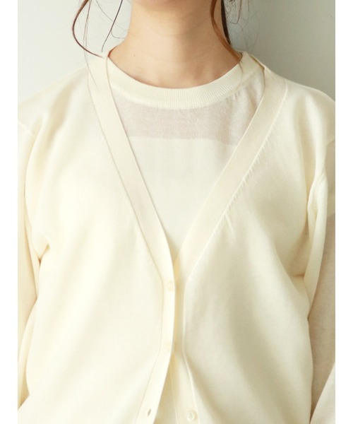 Te chichi（テチチ）の「綿ポリ強撚アンサンブル（アンサンブル・レディース・グレー/オフホワイト/ブラック・ﾌﾘ-）」の12枚目の写真