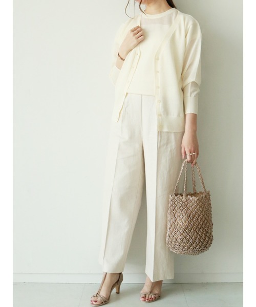 Te chichi（テチチ）の「綿ポリ強撚アンサンブル（アンサンブル・レディース・グレー/オフホワイト/ブラック・ﾌﾘ-）」の6枚目の写真