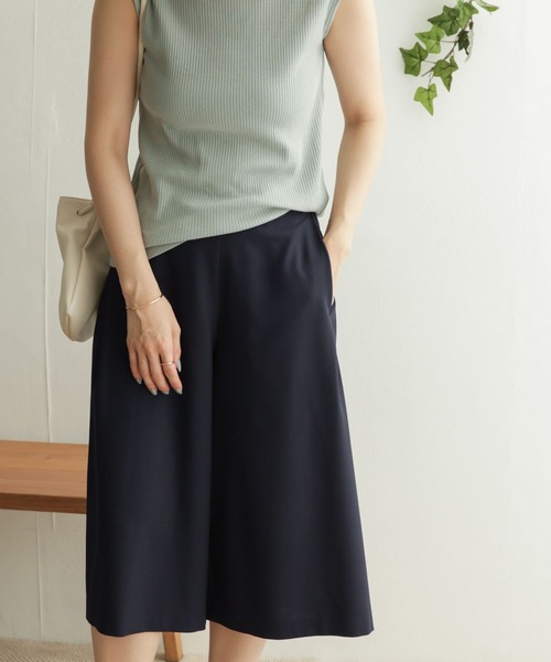 URBAN RESEARCH DOORS（アーバンリサーチドアーズ）の「ガウチョパンツ（その他パンツ・レディース・ネイビー/ライトベージュ・ONE）」の2枚目の写真