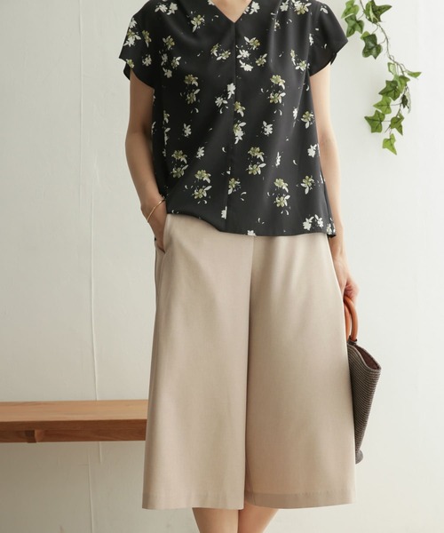 URBAN RESEARCH DOORS（アーバンリサーチドアーズ）の「ガウチョパンツ（その他パンツ・レディース・ネイビー/ライトベージュ・ONE）」の5枚目の写真