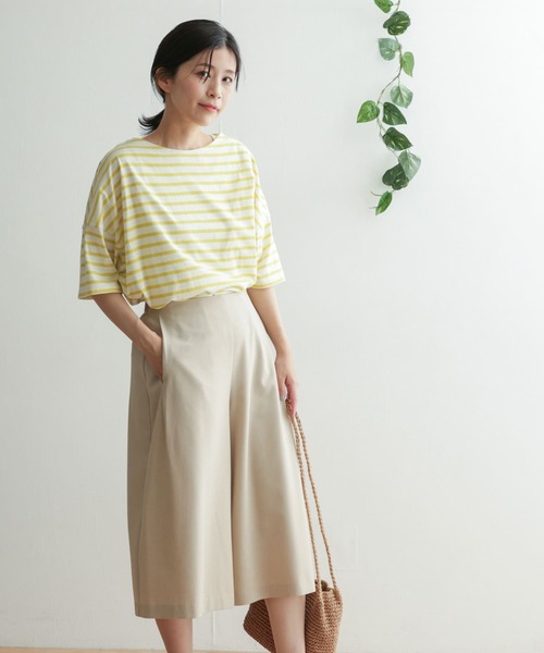 URBAN RESEARCH DOORS（アーバンリサーチドアーズ）の「ガウチョパンツ（その他パンツ・レディース・ネイビー/ライトベージュ・ONE）」の10枚目の写真