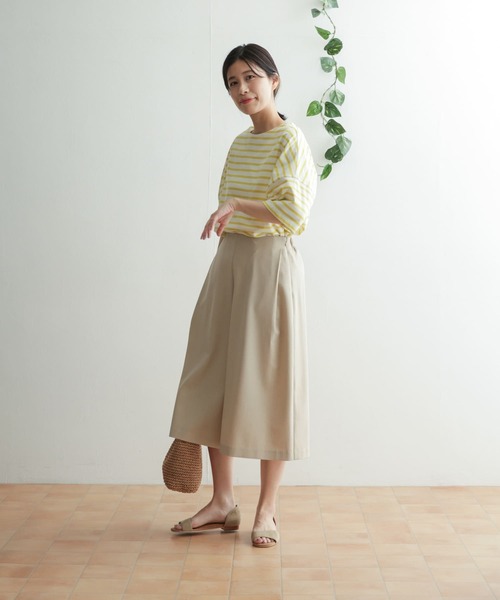 URBAN RESEARCH DOORS（アーバンリサーチドアーズ）の「ガウチョパンツ（その他パンツ・レディース・ネイビー/ライトベージュ・ONE）」の11枚目の写真